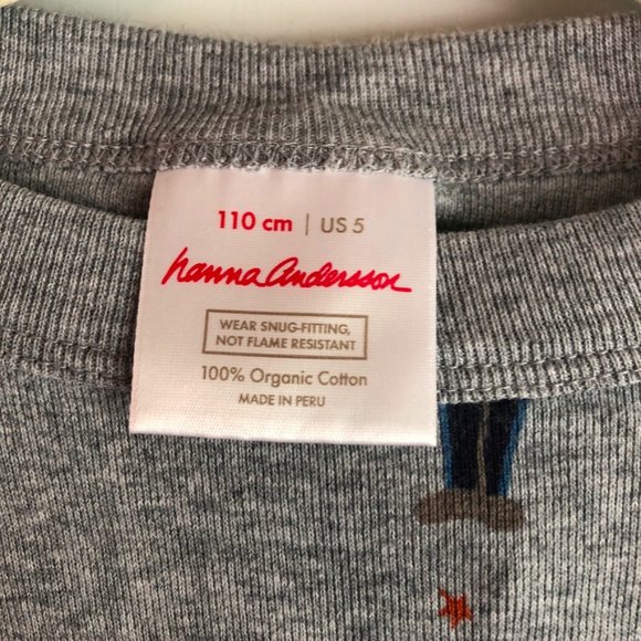❌sold❌Hanna Andersson Drummer Long John Pajamas - Picture 3 of 6